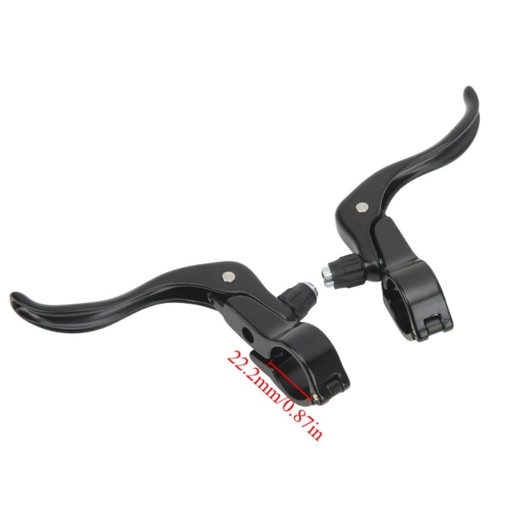 1 Pair Aluminum Alloy Bike Brake Lever 22.2/31.8mm Diameter Bike Brake Level Handles Stable Braking