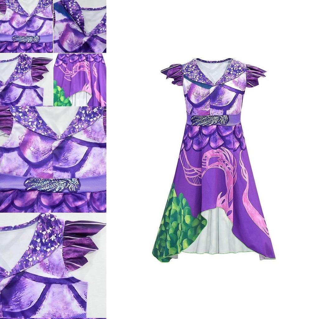 Comfortable And Charming Descendants 3 Mal Fancy Dress Soft Breathable And Ideal For Parties