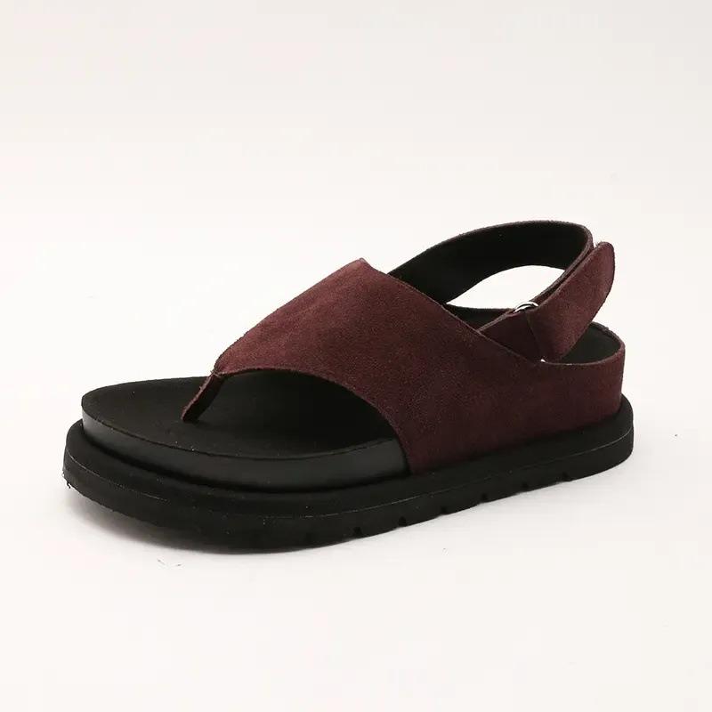 Thick-soled Flip-flops Women's Summer New Outer Wear Flat-soled Toe Beach Slippers Sandals