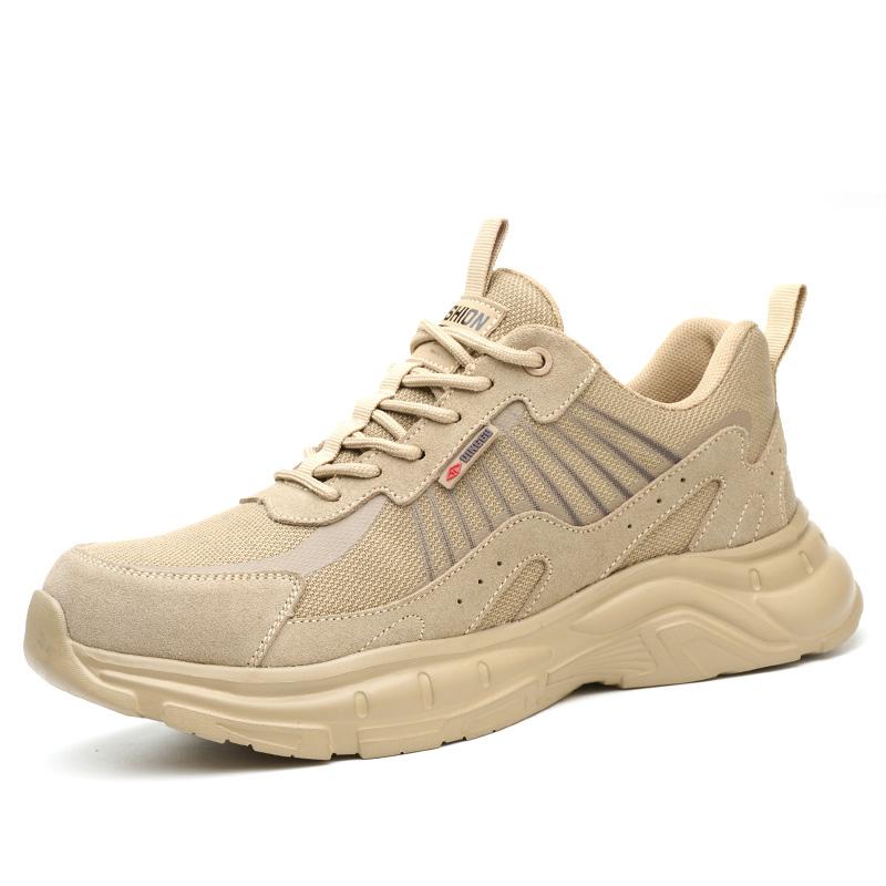 Mens Casual Summer Steel Toe Covers Working Safety Shoes Factory Worker Security Boots Breathable Safe Sneakers Protect Footwear