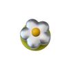 Korean 3D Silver Floral Magnetic Phone Holder for MagSafe - Strong Desktop Grip