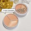1PC 3 Color Concealer Palette Cream Multifunction Waterproof Texture Covers Acne Dark Circles