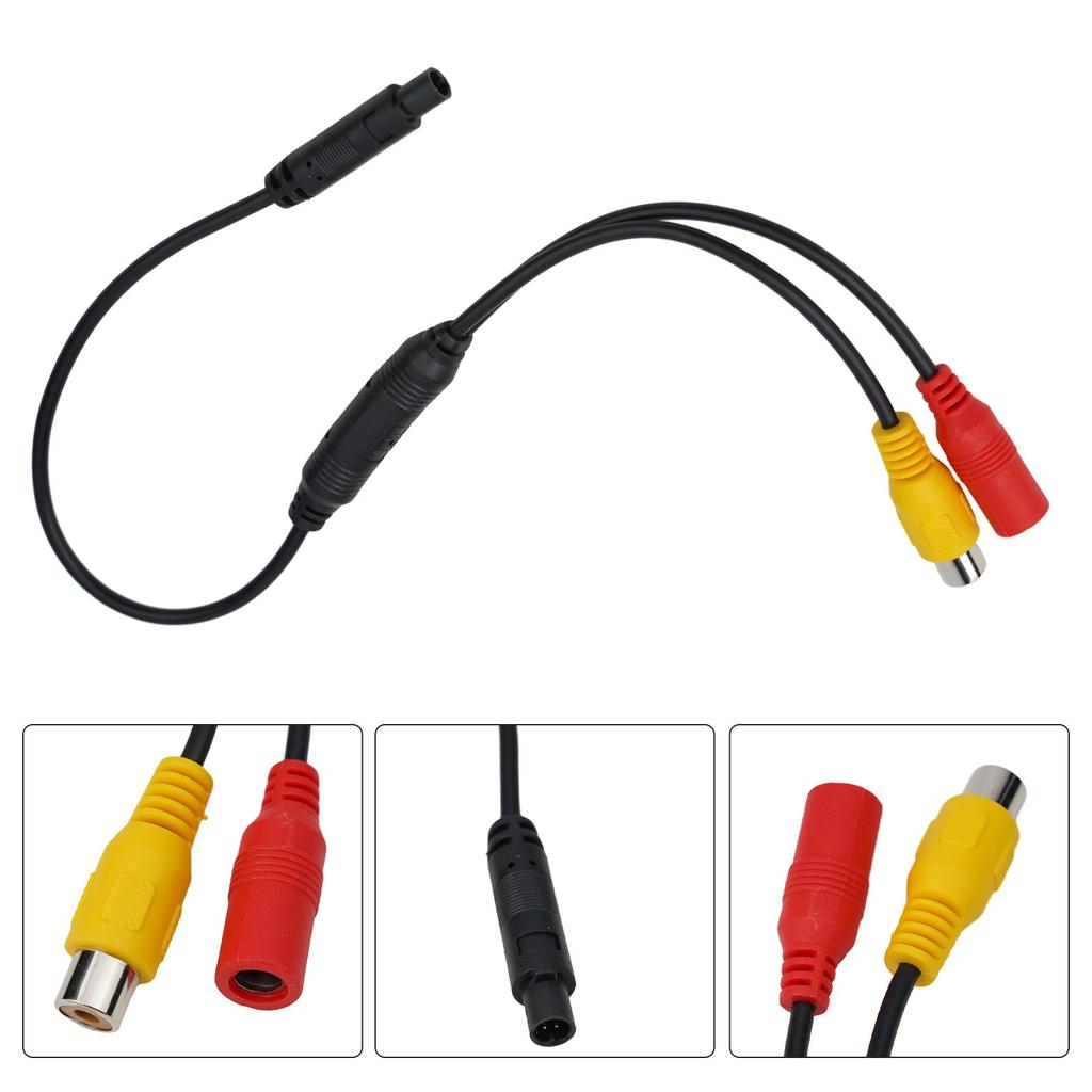 Camera Signal Harness for Car CVBS Male To 4 PIN Female Conversion Cable