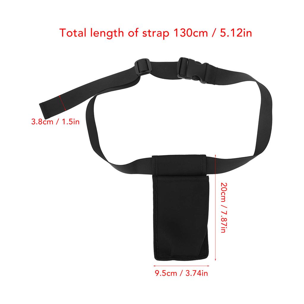 Massage Bottle Bag Adjustable Lightweight Portable Massage Lotion Waist Hanging Holder for Spa Salon
