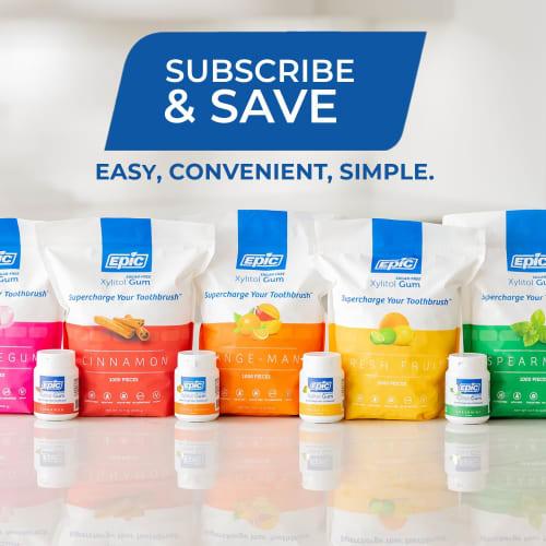 Xylitol Gum, Spearmint 50 Ct by Epic Dental