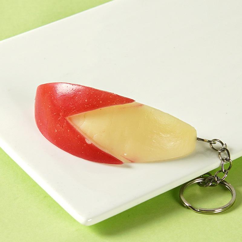 

3D Simulation Fruit Phone Keychain Charms Pendent Cute Kawaii Food Play Cases For iP 13 Schoolbag Airpods Earphones Ins Korea Other