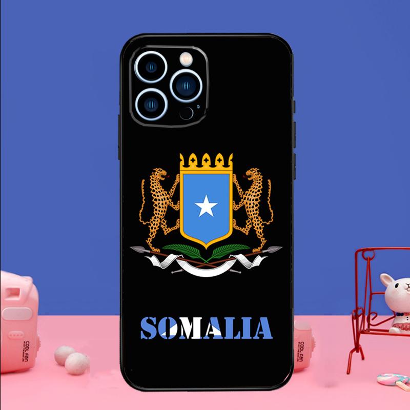 Somali Somalia National Flag Phone Case For iPhone 17 16 14 13 12 11 15 Pro Max mini 15 16 Plus 16e 17 Air Bumper Cover