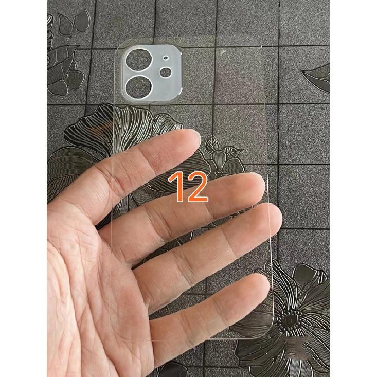 Прозрачное стекло FoxFix для iPhone 11, 12, 13, 14 Pro Max mini 14 Plus, задняя стеклянная панель с аккумулятором 12