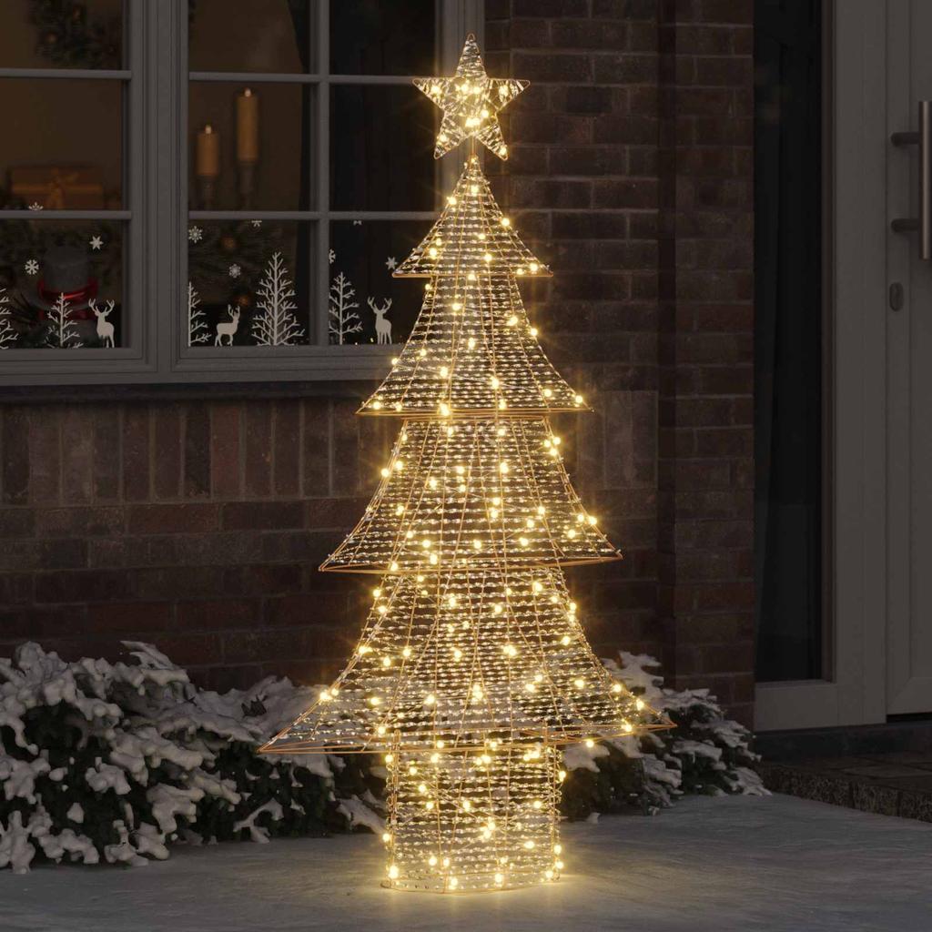 Christmas Tree with 160 Warm White LEDs 151 cm PET