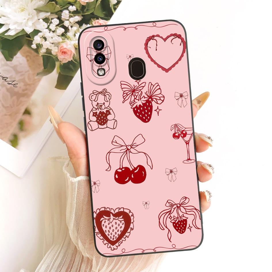 Case For Samsung Galaxy A20 A20e A20s Cover SM-A202F SM-A205F SM-A207F Cute Cartoon Cat Shockproof Bumper For Samsung A30 Fundas