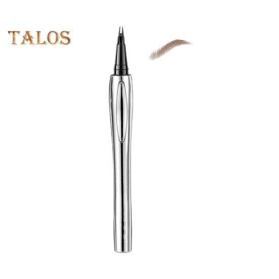 

Карандаш для бровей 0,5 мл, 2 микровилочных аппликатора, водостойкий, натуральный, долговечный, не размазывающийся, двухзубчатый жидкий карандаш для контурирования бровей Straight peen коричневый/серый