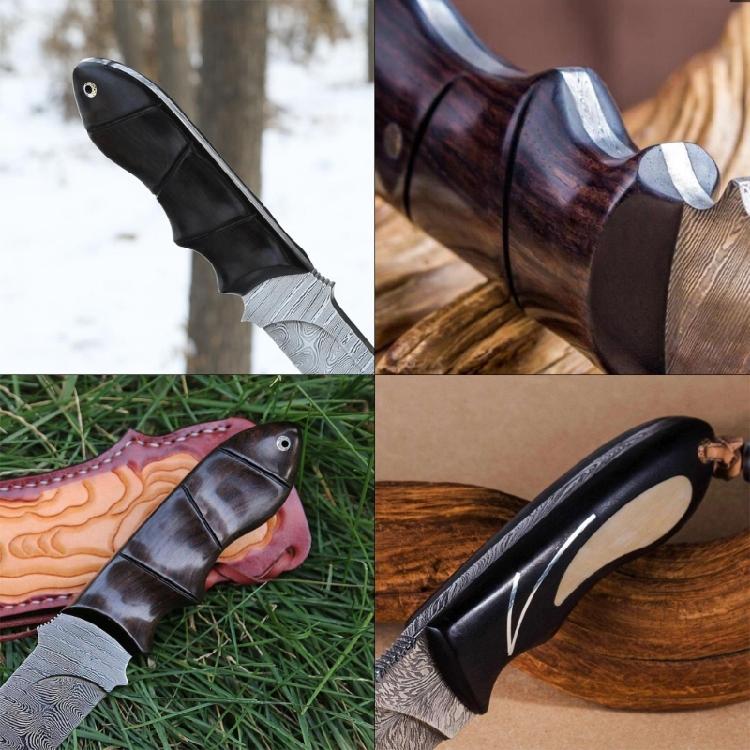 2/4pcs DIY Knife Handle Material Timber Wood Block Blackwood Craft Tools