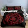 Skull Art Decoration Set Soft Skin-Friendly Bedding Set Includes 1 Duvet Cover And 2 Pillowcase Gift