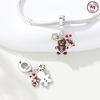 Christmas Collection Copper Snowman Christmas Tree Bow Socks Pendant Beads Fit Diy Bracelet Necklace Festival Gift