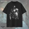 Evil Medieval Knight T-Shirt and Kids T-Shirt Vintage Washed Tee | Oversized Fantasy Graphic Shirt and Kids T-Shirt | Gothic Streetwear Unisex