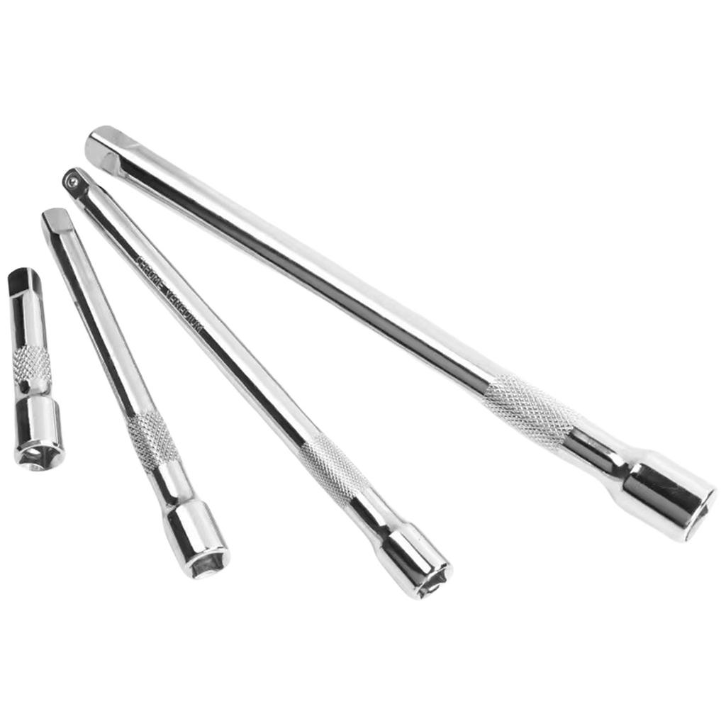 4Pcs 1/4inch Drive Extension Rod Set 3/8inch Drive Socket Extension Set Extension Joint Socket Adapter Extension Rod