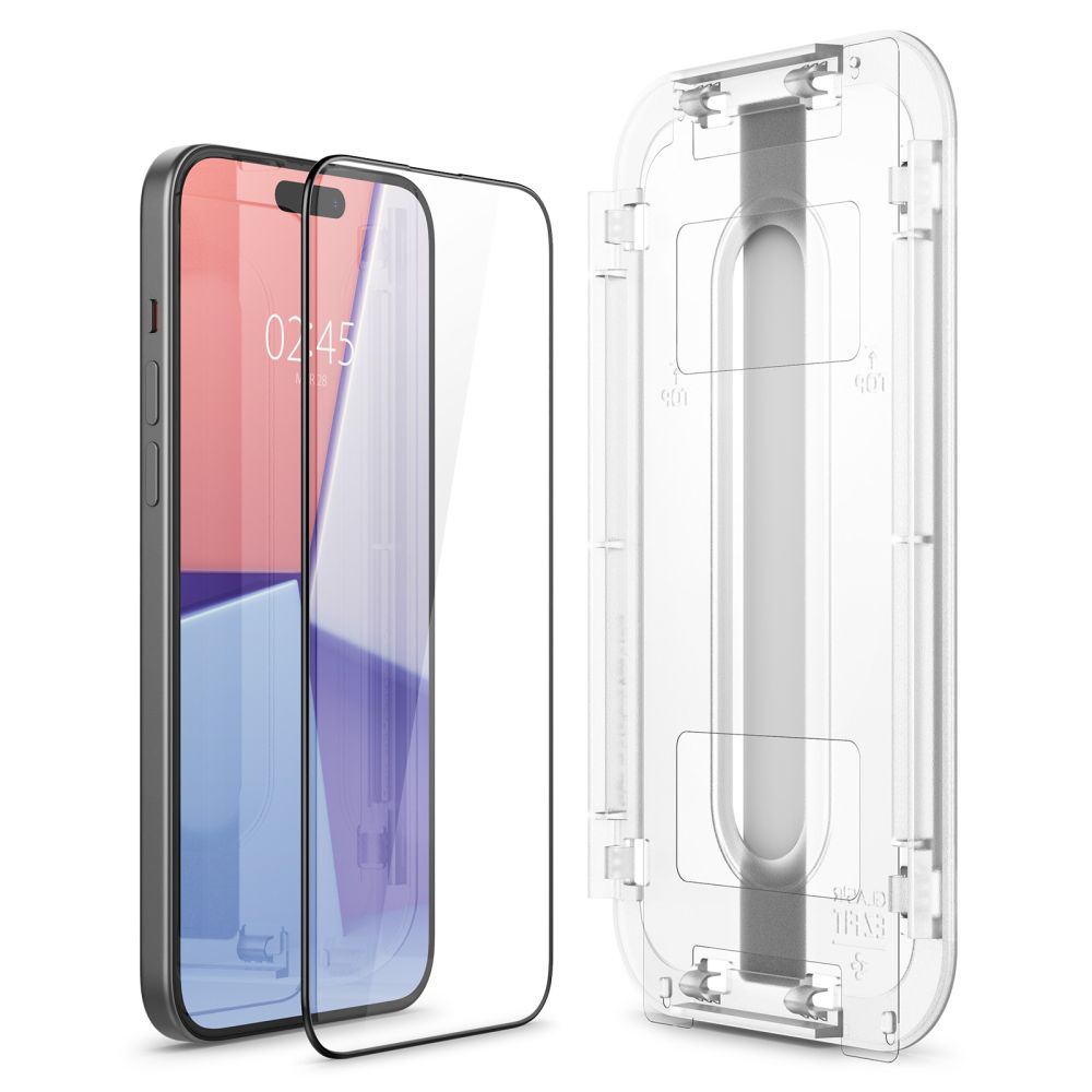 Szkło Hartowane Spigen Glas.tr Ez Fit Fc Iphone 15 Plus Black