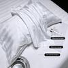 Satin Stripe Polyester Bedding Set Hotel‑Style 4‑Pieces Duvet Cover Kit