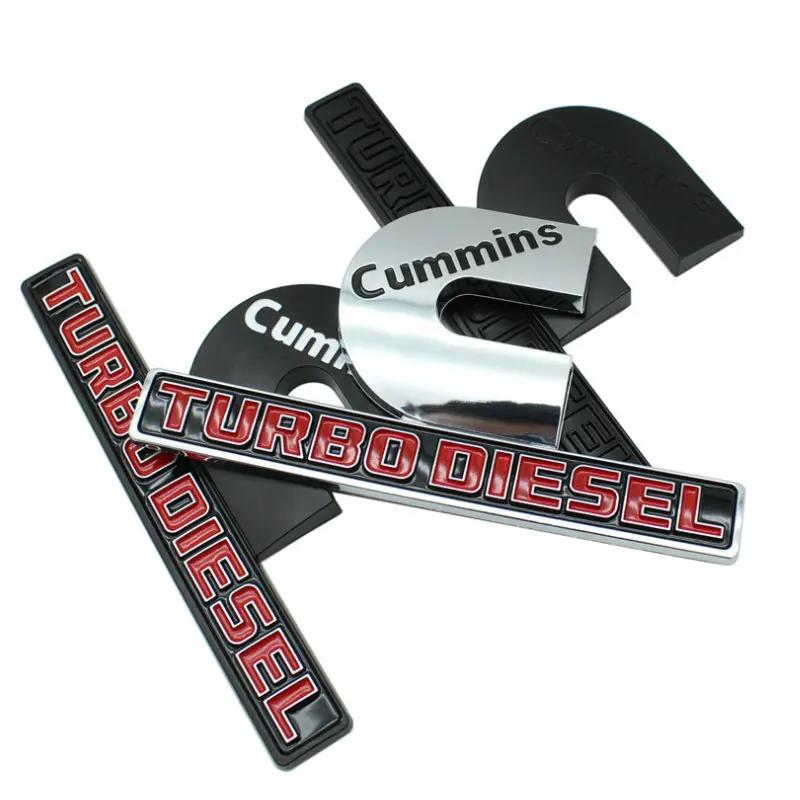Adesivi per auto con logo CUMMINS TURBO DIESEL per pickup Dodge RAM 1500 2500 accessori di ricambio decalcomanie decorative per fiancata