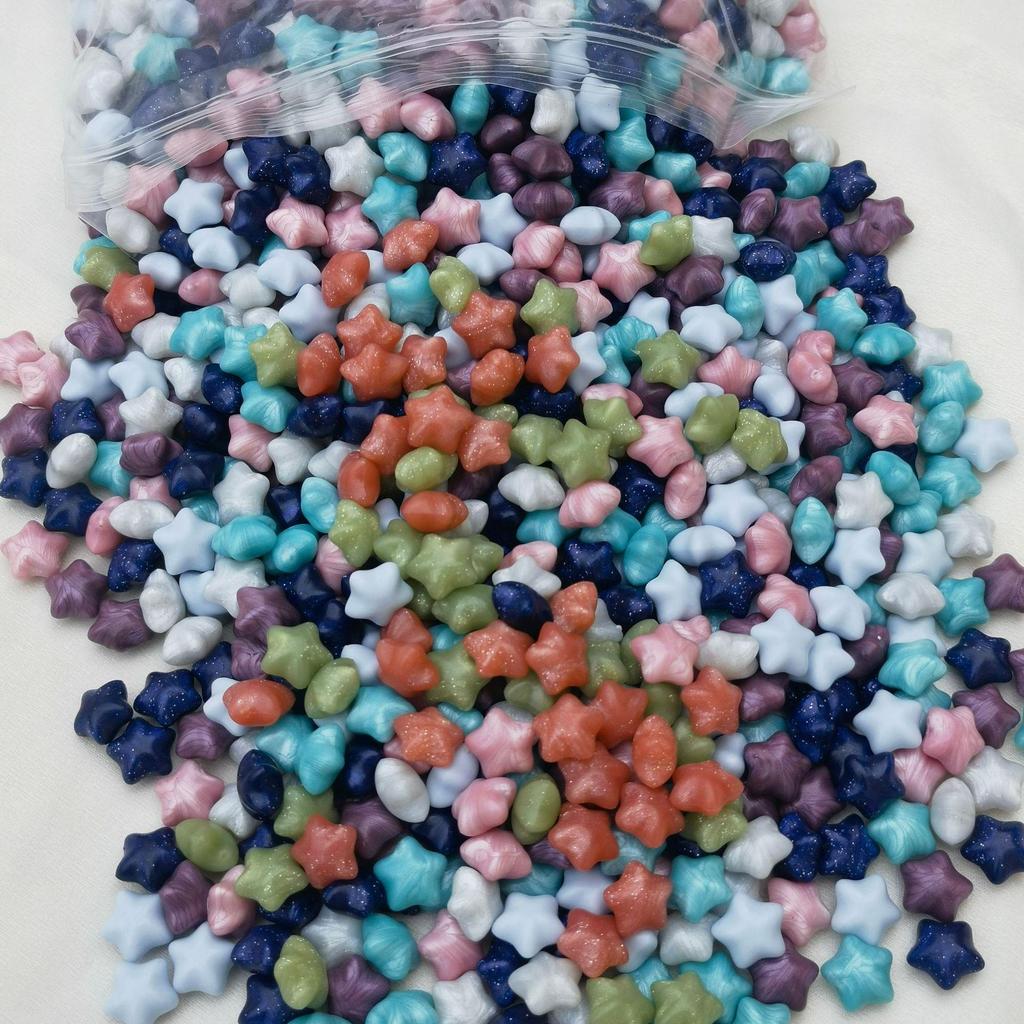 Mixed Color Star Sealing Wax Beads for Envelopes, 100 Pieces, Retro Fire Paint Seal Wax