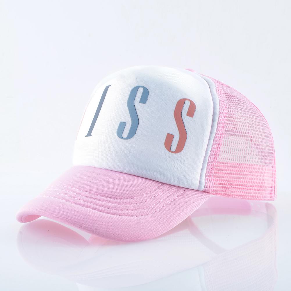 

Детские шапки Snapback, детские бейсболки с надписью KISS, летняя дышащая сетчатая кепка с козырьком для мальчиков и девочек 5-8Years