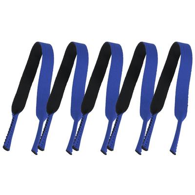 5 Stück Sportbrillen Elastisches Nackenband Band Kordel Kette Halter Lanyard für Brillen(blau)