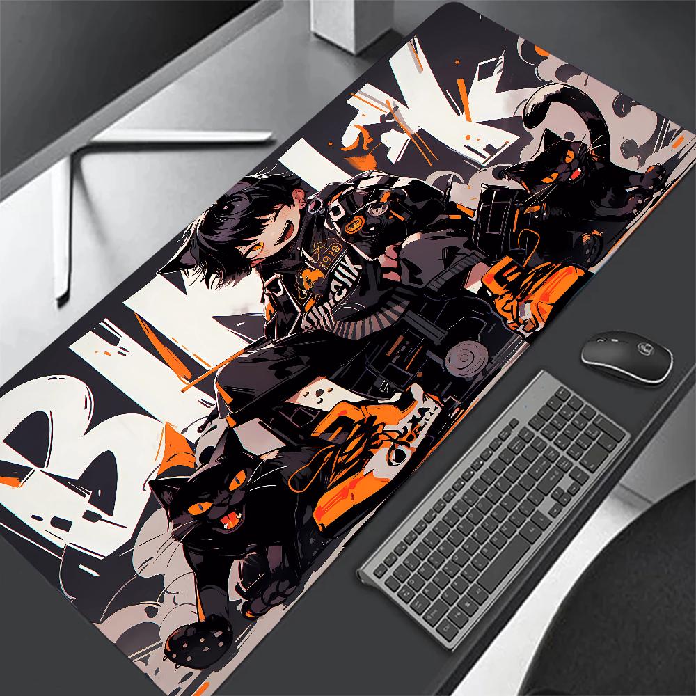 Large desk Pad Anime Boys and Girls Mouse Pad Cute HD Desk Pad Avatar Extended Gaming Keyboard Mats Large 600x1200mm Mousepad