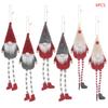 Christmas Gnome Pendant 6pcs Long Leg for Doll Xmas Festival Baby Shower Decorat