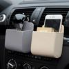 PU-Leder Auto Outlet Vent Sitz zurück ordentlich Aufbewahrungsbox Münztasche Fall Tasche Organizer Hängehalter Beutel Autozubehör