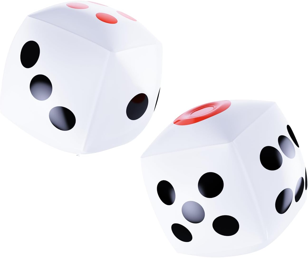 2Pcs Inflatable Giant Dice, Board Game Party Decoration for Indoor Outdoor Game, Beach, Pool, Lawn Party Gaming, Christmas gift