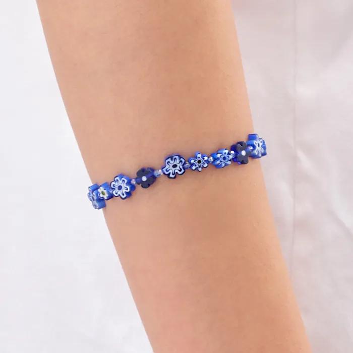 COTOIT_Cobalt Flower Bracelet