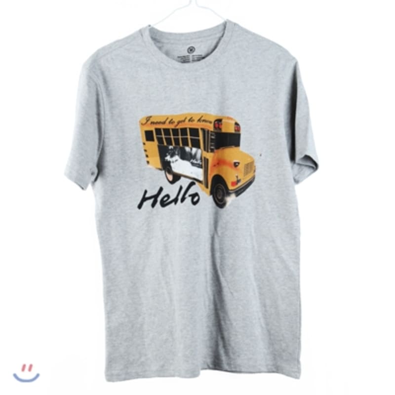 

Bus Grey T-Shirts [Gray/Round/30 count]
