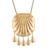 1pcs Europe American Gold Silver Large Shell Tassel Pendant High Quality Necklace Woman Fashion Jewelry Party Trend