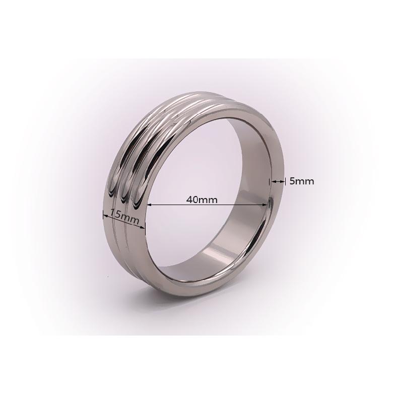 Men's Stainless Steel Sex Rings Widened Love Aid Metal Passion Alternative Bound Long Couple Passion Ring for Going Out