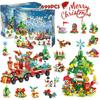 Hot Christmas Tree Building Blocks Toys Advent Calendar Gift Box 24Days Countdown Calendar Blind Box New Years Christmas Gift