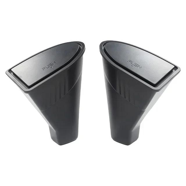 1/2PCS Front Door Trash Can Press Type Rear Row Storage Box Vehicle Garbage Can for Tesla Model Y Interior Storage Accessories