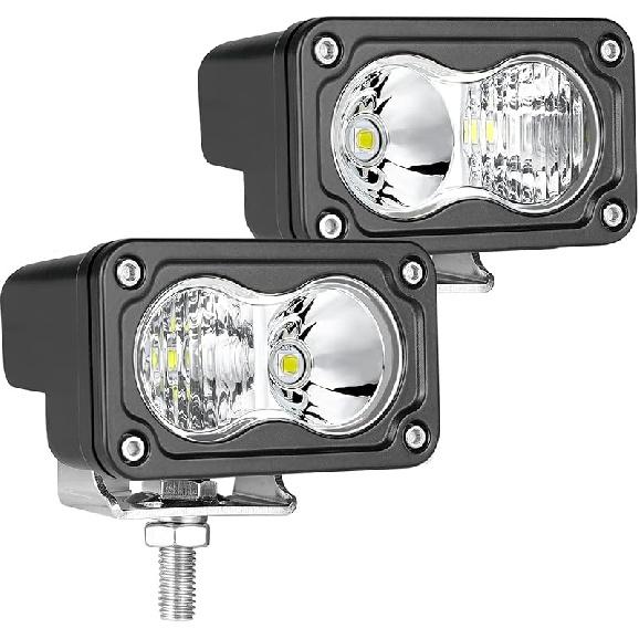 3 Inch Driving Lights 2Pcs 40W LED Pod Light Off Road Spot Light Bar Super Bright Work Flood Light Cube Combo LED Bumper Lights Fog Light For Truck