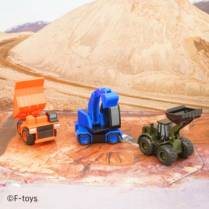 F-toys Confect Powerful Construction Team Gum/Candy Toy [Box Set of 10]