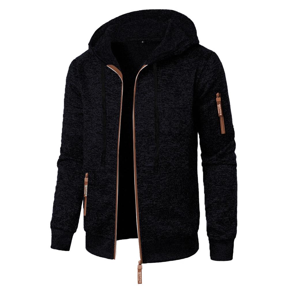 2025 Autumn and Winter New Casual Sweatshirt Cardigan Hooded Jacket