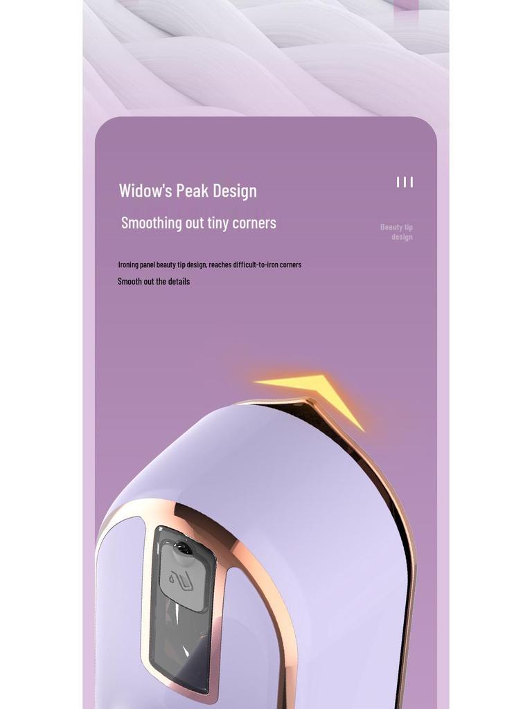 Portable Dual-Use Rotary Steam Iron for Home and Dorm