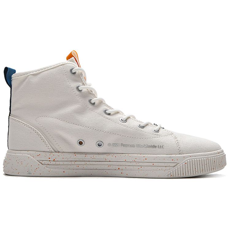 Anta Snoopy X  Lifestyle Series Durable Breathable High-Top Sneakers Men Sneakers Ivory-White 912138604-1