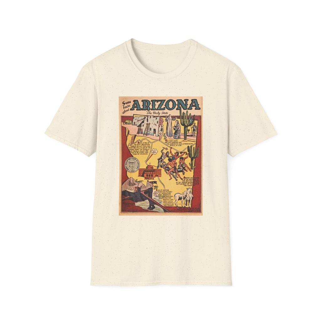 Arizona Vintage Map T-Shirt and kids tshirt | Retro Travel Poster Graphic Tee | USA Travel Gift Shirt and kids tshirt
