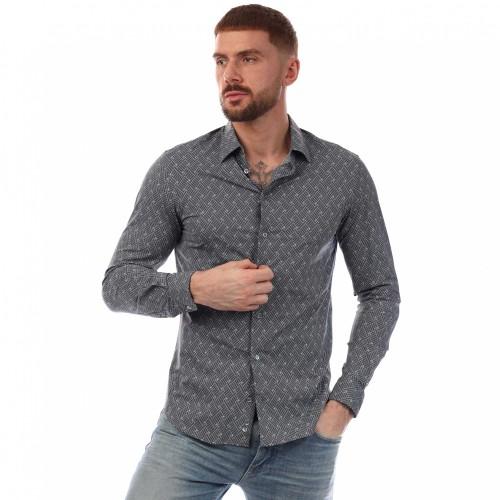 Emporio Armani Mens Patterned Shirt