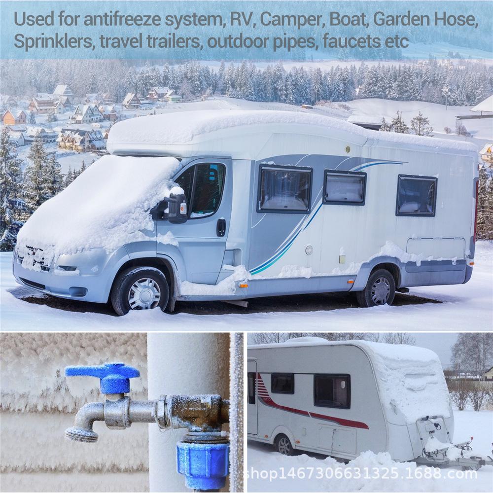 Jusen Wohnmobil Frostschutz-Set – Mit Sprinkler-Adapter, Absperrventil & Luftkompressor-Anschluss