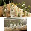 12Pcs Glass Bud Vases Small Vases for Centerpieces Mini Flower Vases Bulk for Rustics Wedding Home Table Decorations
