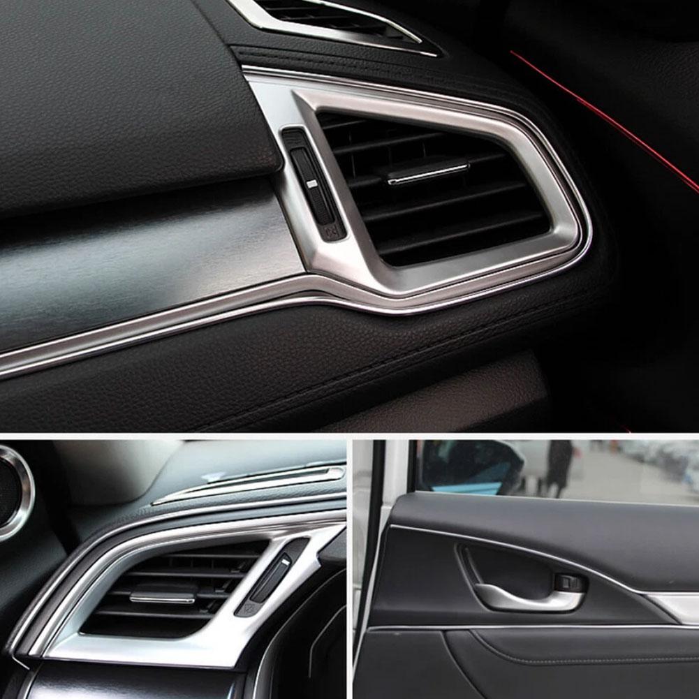 6M Car Air Vent Trim Strip U-Shaped Air Conditioning Protector Guard Grille Strip Scratch DIY Decorative Vent Strip Edge D2Z8