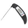 Thermomètre de Grill BBQ Numérique LCD Étanche Pliant Thermomètre de Cuisine pour Cuisson des Aliments Noir