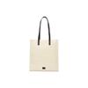 New MLB Cotton Patchwork Canvas Tote Bag Shopping Bag Handbag Canvas Bag Shoulder Bag Unisex Beige 3AORM022N-50CRS