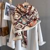 Luxury  Cashmere Women Paisley Scarf Winter Warm Shawl And Wrap Bandana Pashmina Female Foulard Square Thick Blanket Poncho