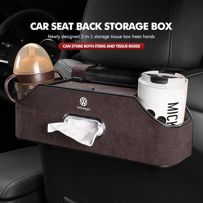 BIG1 Car Organizer Rear Drainage Holder Storage Hanging Box Cup Holder For Volkswagen VW Passat Golf 4 5 6 Tiguan Polo Scirocco Jetta